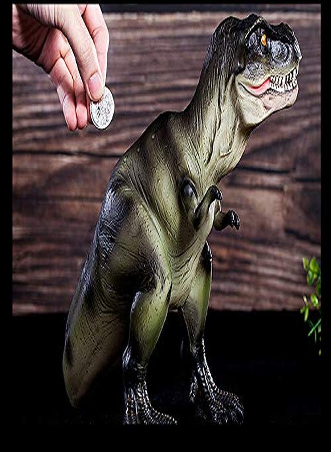 MASSJOY Resin Large Dinosaur Piggy Bank, Boy Birthday Present. - Image 3